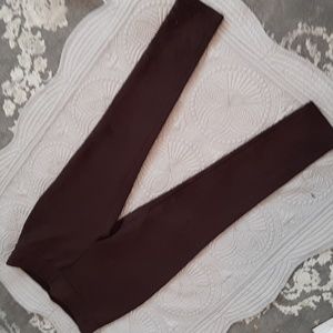 NWT Loft Faux Suede Leggings Small Chocolate Brown